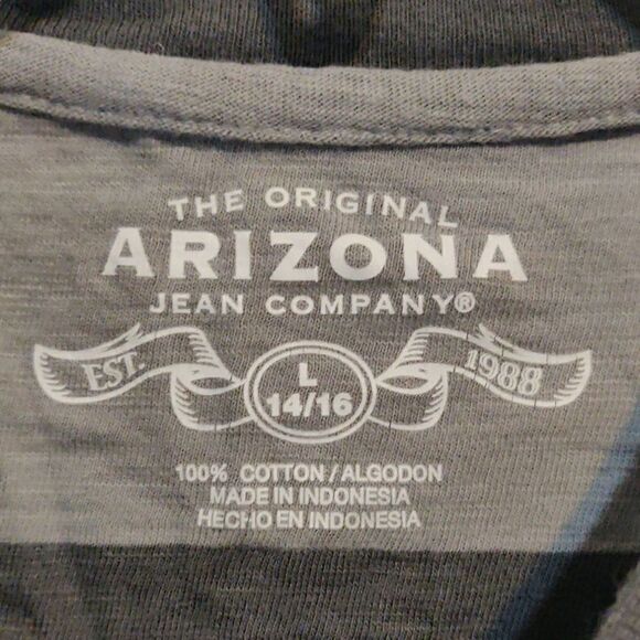 Arizona Jean Co. V-Neck Striped T-Shirt; Lot of 2 - Picture 6 of 7
